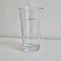 Schwimmerin mit Libelle. Großes glas, 0,3 liter mit goldener Gravur.