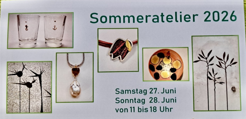 Einladung Sommerateliers in Kiel Schleswig Holstein 27.+28.06.2026